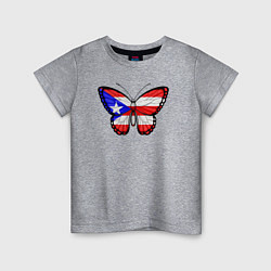 Детская футболка Бабочка Пуэрто-Рико