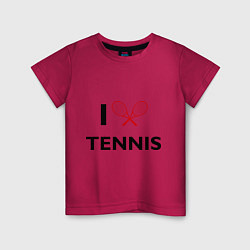 Детская футболка I Love Tennis