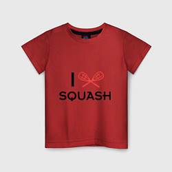 Детская футболка I Love Squash