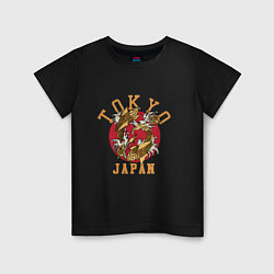Детская футболка Карп кои Токио Япония
