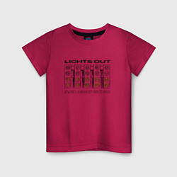 Детская футболка Lights out black