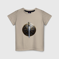 Детская футболка Щит и меч викинга