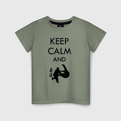 Детская футболка Keep calm and judo