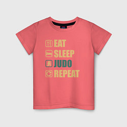 Детская футболка Eat sleep judo