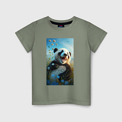 Детская футболка Веселая панда