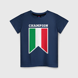 Детская футболка Италия чемпион