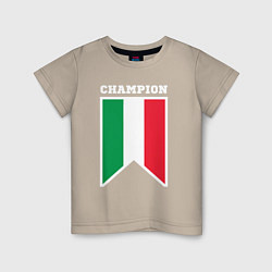 Детская футболка Италия чемпион