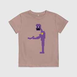 Футболка хлопковая детская Сиреневый человек, цвет: пыльно-розовый