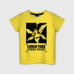 Футболка хлопковая детская LP Hybrid Theory, цвет: желтый