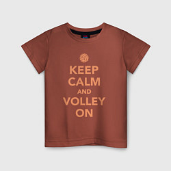 Детская футболка Keep calm and volley on