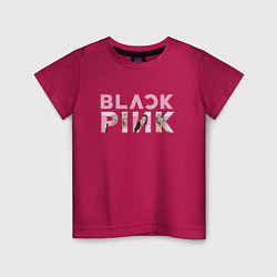 Детская футболка Blackpink logo Jisoo Lisa Jennie Rose