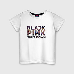 Детская футболка Blackpink logo Jisoo Lisa Rose Jennie