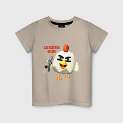 Детская футболка Chicken Gun злой