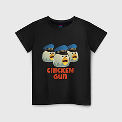 Детская футболка Chicken Gun команда синие