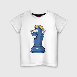 Детская футболка Шахматный конь InChess