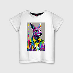Детская футболка Kangaroo - Australia - pop art