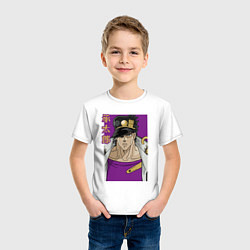 Футболка хлопковая детская Джотаро, цвет: белый — фото 2