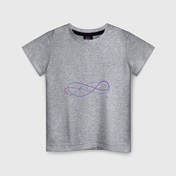 Детская футболка Две цветных бесконечности