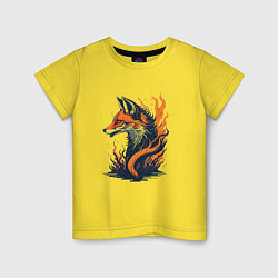 Детская футболка Burning fox