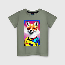 Детская футболка Fox - pop art - fashionista