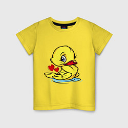 Детская футболка Duckling hearts