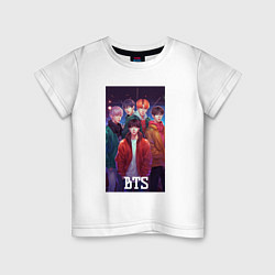 Детская футболка Kpop BTS art style