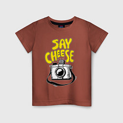 Детская футболка Cheese photo camera