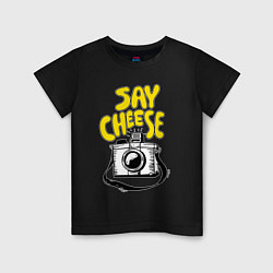 Детская футболка Cheese photo camera