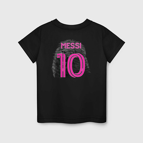 Детская футболка Лионель Месси Интер Майами 10 / Черный – фото 2