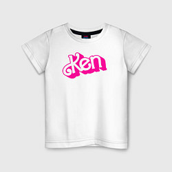 Детская футболка Логотип розовый Кен