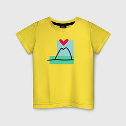 Детская футболка Люблю горы и море