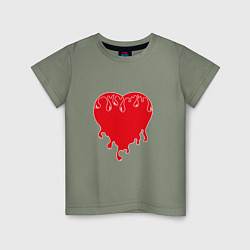 Детская футболка Тающее сердце
