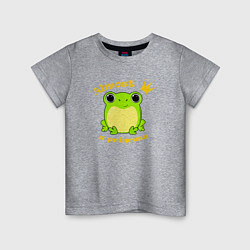 Детская футболка Почти принцесса лягушка