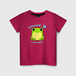 Детская футболка Почти принц лягушка