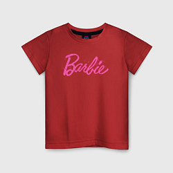 Детская футболка Блестящий логотип Барби