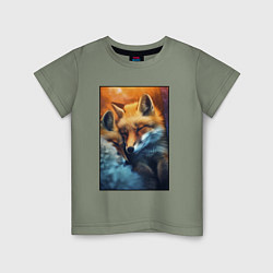 Детская футболка Милые лисички