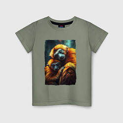 Детская футболка Игрунковые обезьянки