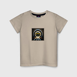 Детская футболка Сердце на абстрактном фоне