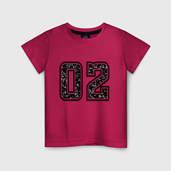 Детская футболка Год рождения номер регион 02