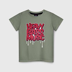Детская футболка Heavy bass music