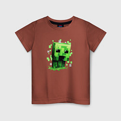 Детская футболка Крипер - Майнкрафт