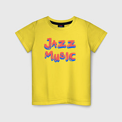 Детская футболка Music jazz