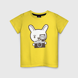 Детская футболка Фото кролик