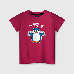 Детская футболка Fly penguin