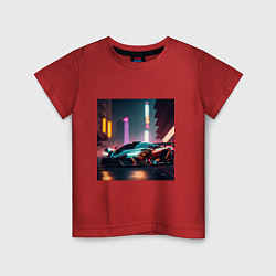 Футболка хлопковая детская Суперавто, цвет: красный
