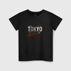 Детская футболка Tokyo Japan map
