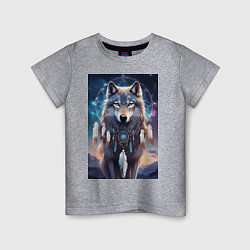 Детская футболка Шаман волк