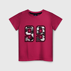 Детская футболка Год рождения номер регион 99