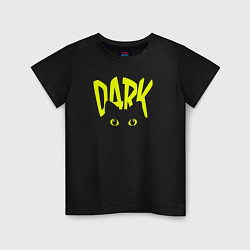 Детская футболка Кот в темноте