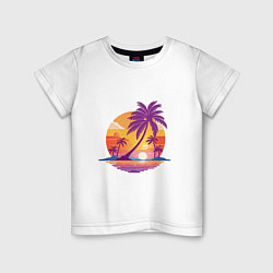 Детская футболка Отдых в тропиках
